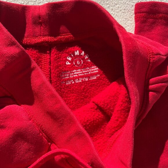 Primary Cozy Fleece Sweatpants, Size 6, Cherry, VGUC - Picture 9 of 9